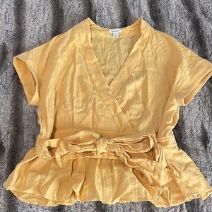 Sundance Women’s Tie Blouse with Ruffle XL